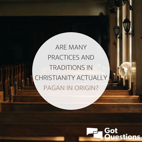Does christianity have pagan origins